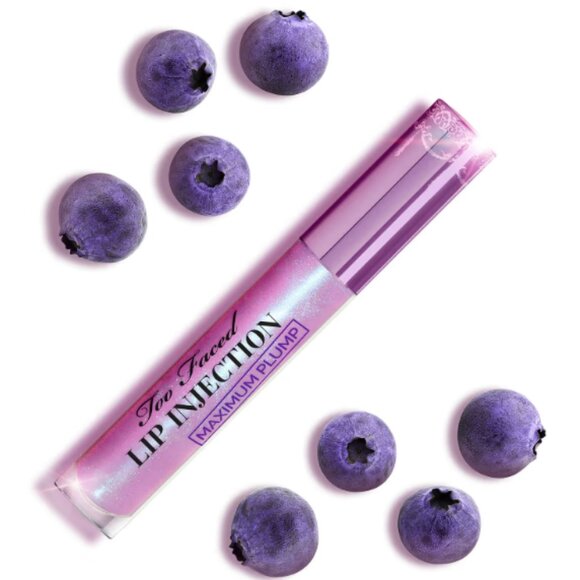 TOO FACED Lip Injection Maximum Plump Lip Plumper Gloss - Blueberry Buzz - Picture 1 of 3